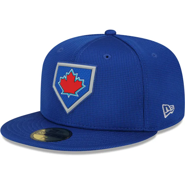 New Era Men's White and Royal Toronto Blue Jays State 59FIFTY Fitted Hat