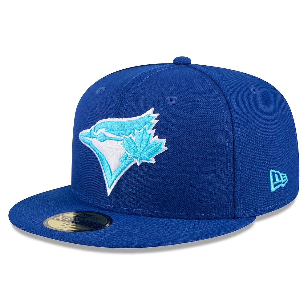 Casquette ajustée 59FIFTY pour la fête des pères Royal Toronto Blue Jays 2024 New Era hommes