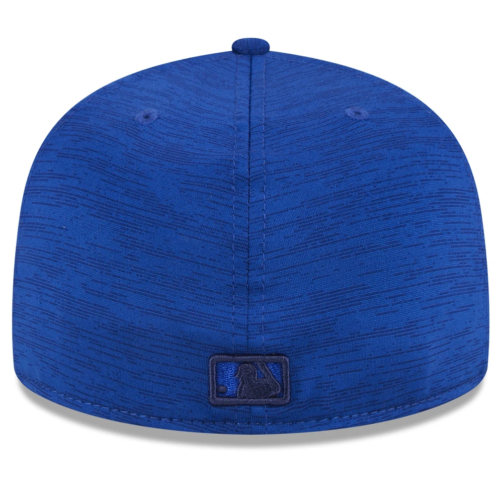 Casquette ajustée 59FIFTY Royal Toronto Blue Jays 2024 MLB Clubhouse New Era pour homme