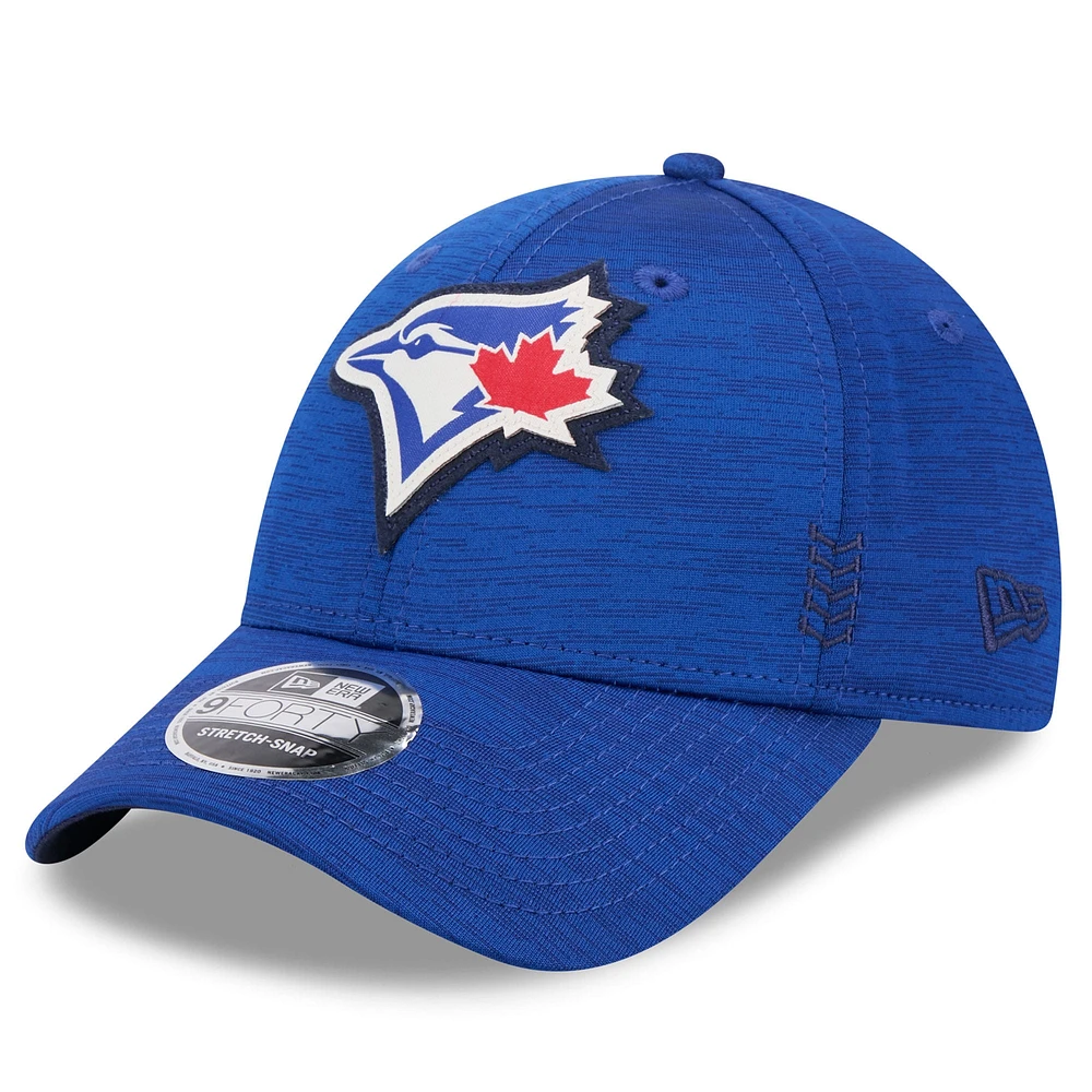 Casquette ajustable 9FORTY Royal Toronto Blue Jays 2024 MLB Clubhouse New Era pour homme