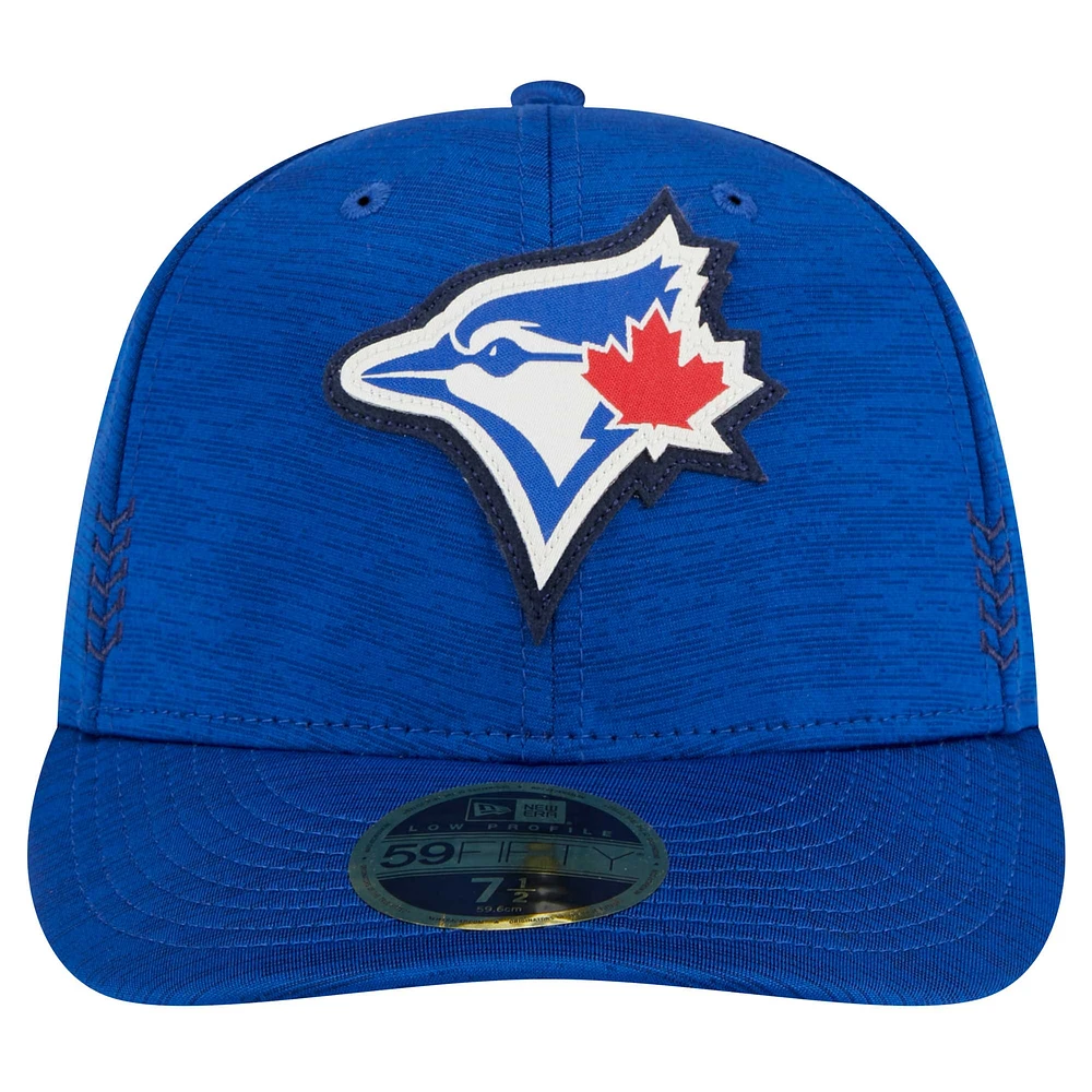 Casquette ajustée 59FIFTY à profil bas des Royal Toronto Blue Jays 2024 MLB Clubhouse New Era pour hommes