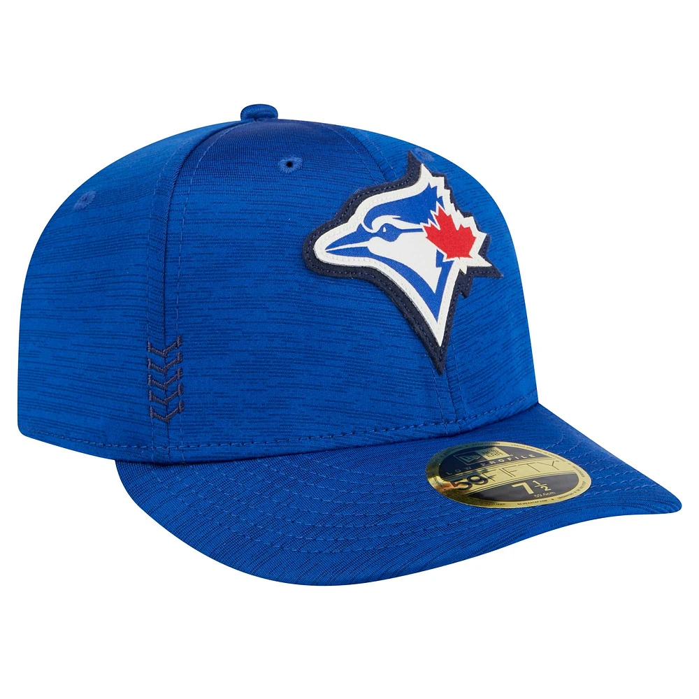 Casquette ajustée 59FIFTY à profil bas des Royal Toronto Blue Jays 2024 MLB Clubhouse New Era pour hommes