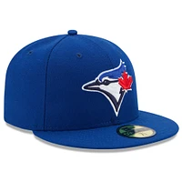 Casquette ajustée 59FIFTY On Field Collection authentique des Blue Jays de Toronto Royal New Era pour homme