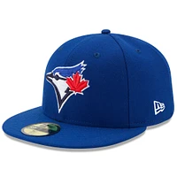 Casquette ajustée 59FIFTY On Field Collection authentique des Blue Jays de Toronto Royal New Era pour homme