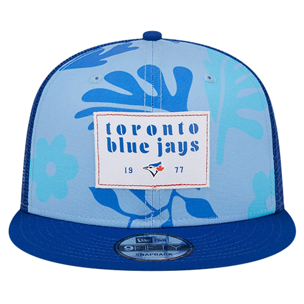 Bas de bikini New Era Royal Toronto Blue Jays Trucker 9FIFTY Snapback pour hommes