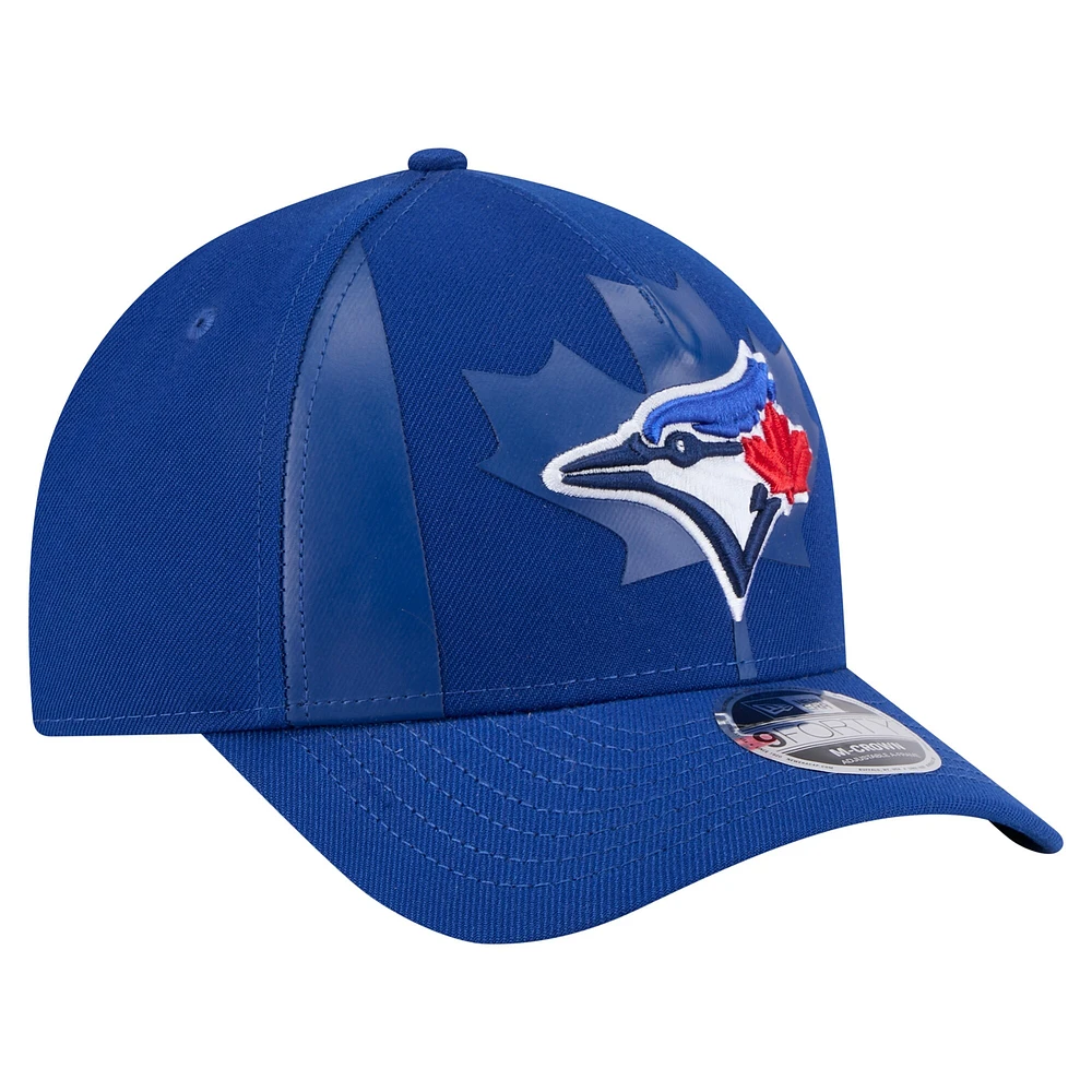 Men's New Era Royal Toronto Blue Jays Canadian Flag 9FORTY M-Crown A-Frame Adjustable Hat