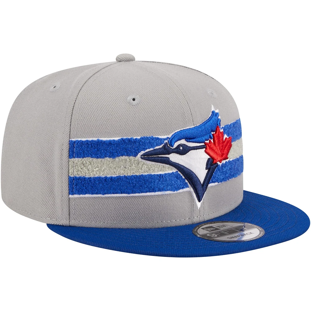 Casquette Snapback 9FIFTY Royal Toronto Blue Jays Chenille Band New Era pour hommes