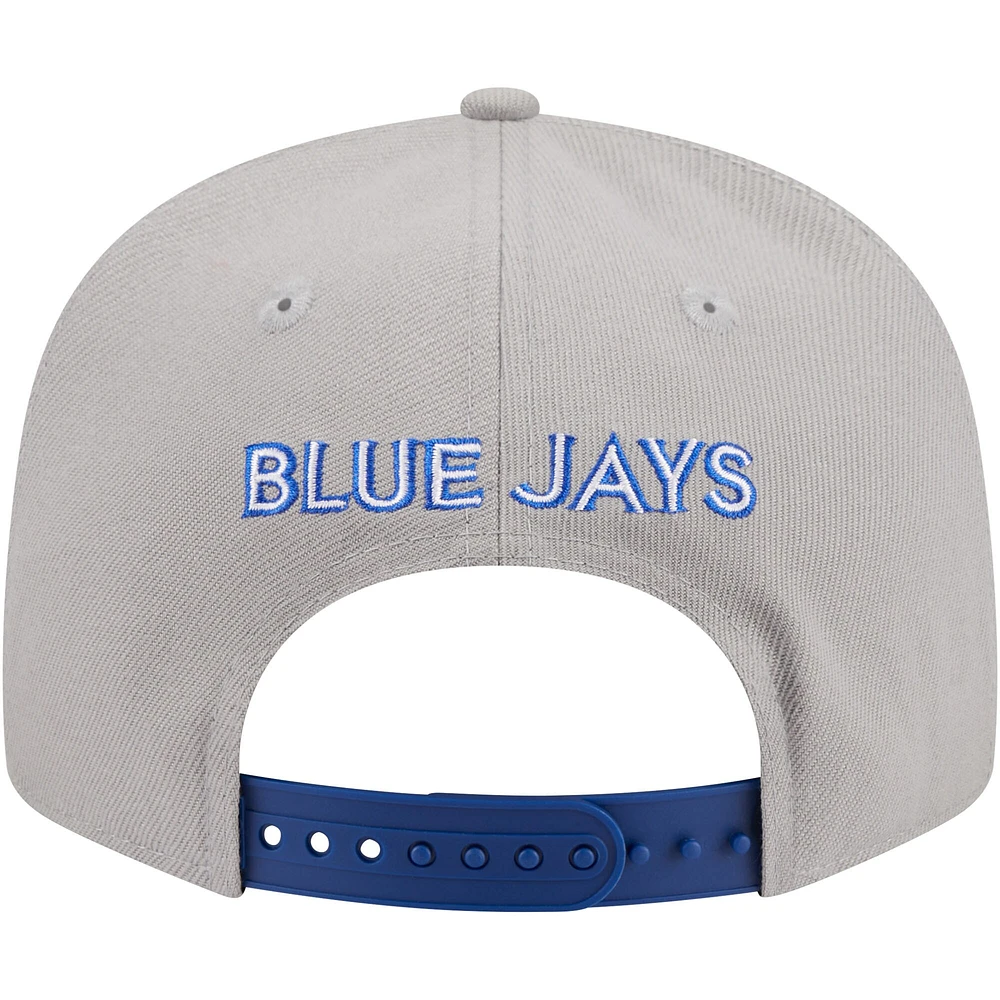 Casquette Snapback 9FIFTY Royal Toronto Blue Jays Chenille Band New Era pour hommes