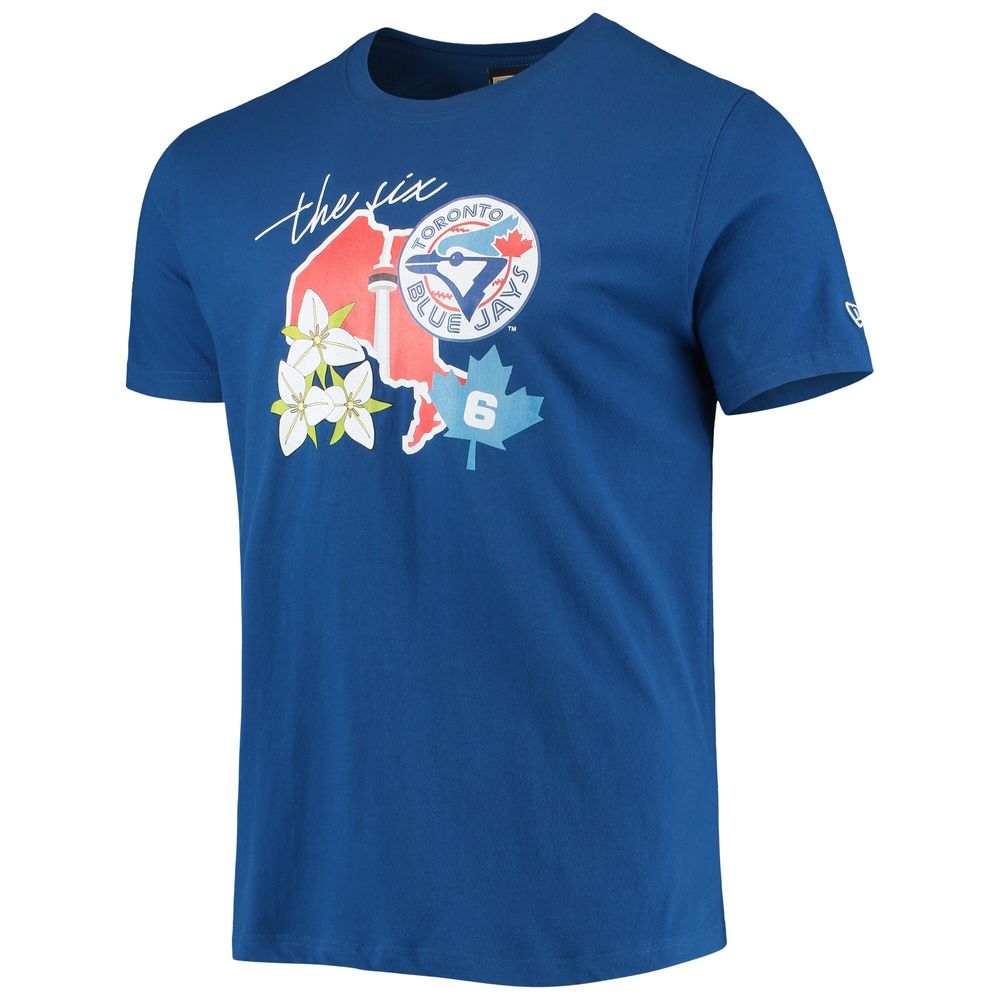 Men's New Era Royal Toronto Blue Jays City Cluster T-Shirt