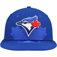 Casquette ajustée 59FIFTY à double logo des Blue Jays de Toronto New Era pour hommes, bleue