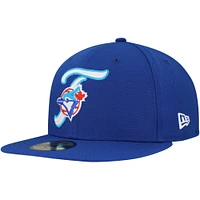 Casquette ajustée New Era Royal Toronto Blue Jays Duo Logo 2.0 59FIFTY pour homme