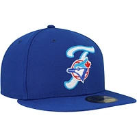 Casquette ajustée New Era Royal Toronto Blue Jays Duo Logo 2.0 59FIFTY pour homme