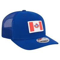 Casquette extensible à bouton-pression New Era Royal Toronto Blue Jays 9SEVENTY pour homme