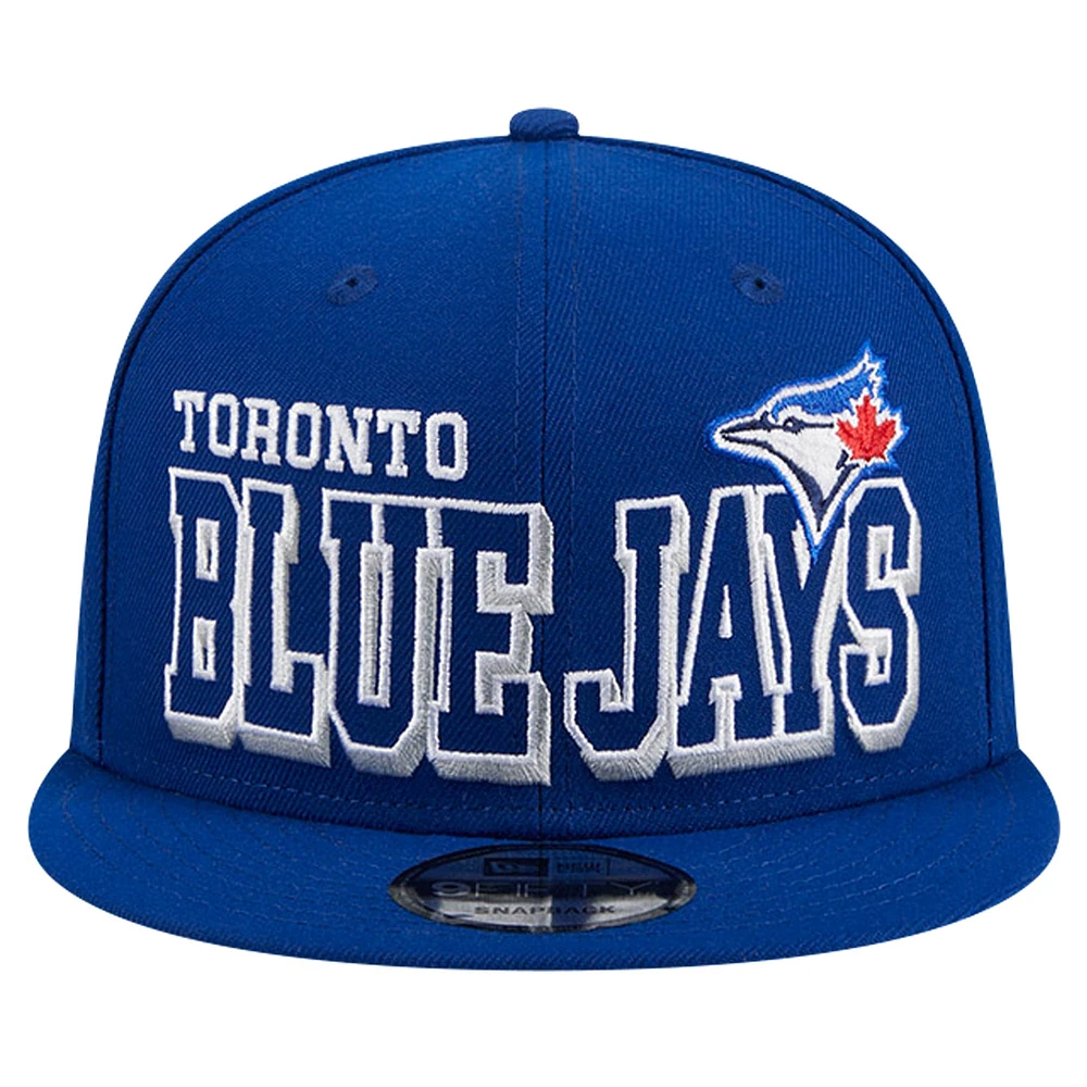 Casquette Snapback 9FIFTY Royal Toronto Blue Jays Game Day Bold New Era pour hommes