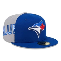 Casquette ajustée 59FIFTY New Era Royal Toronto Blue Jays Gameday Sideswipe pour hommes