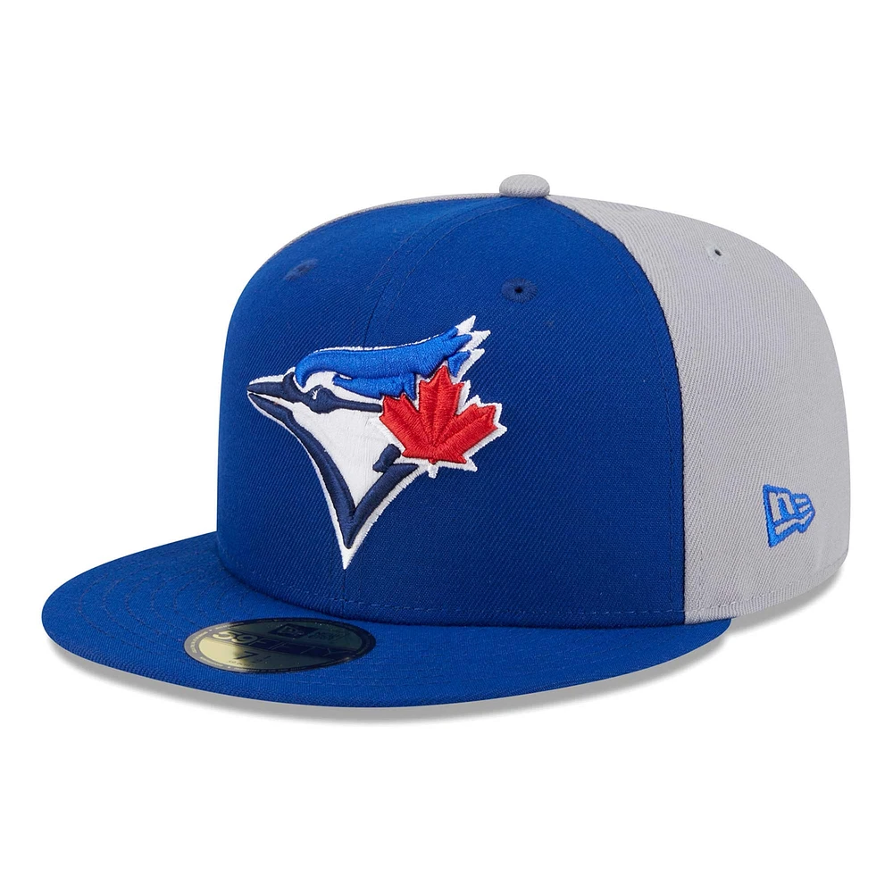 Men's New Era Royal Toronto Blue Jays Gameday Sideswipe 59FIFTY Fitted Hat