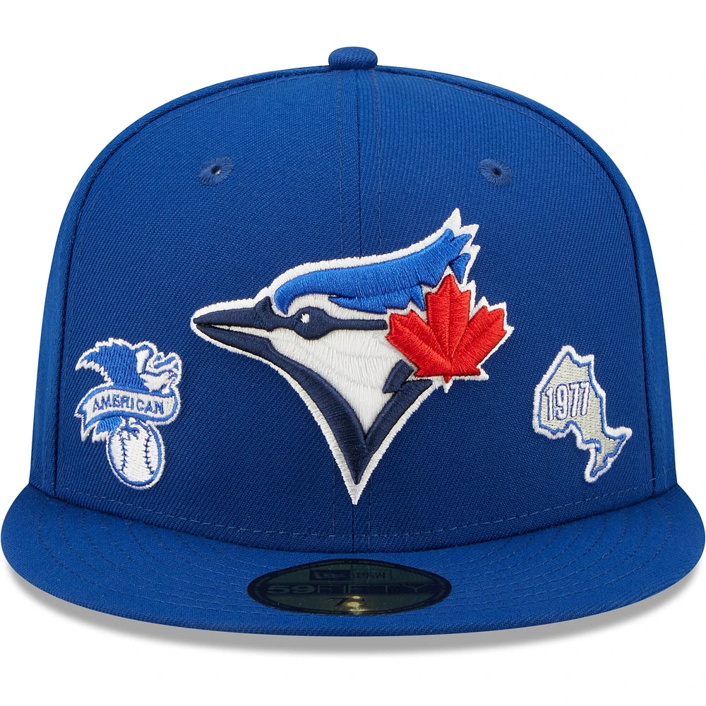 Casquette ajustée 59FIFTY Identity des Blue Jays de Toronto Royal New Era pour homme