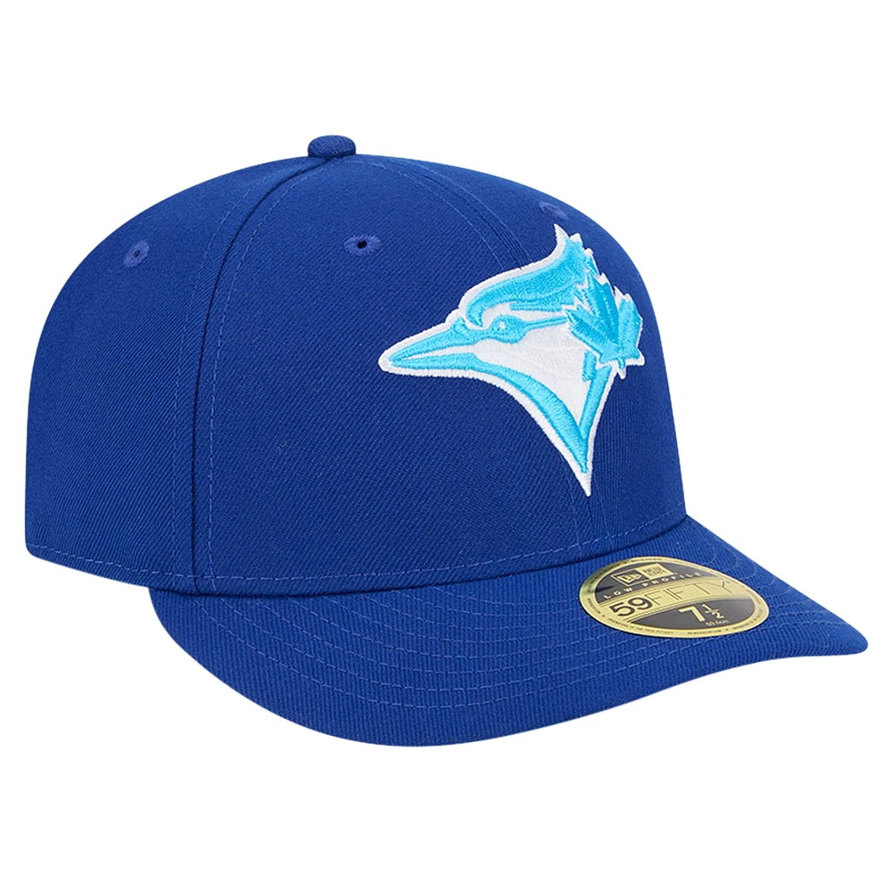 Casquette ajustée 59FIFTY Low Profile Royal Toronto Blue Jays New Era pour hommes