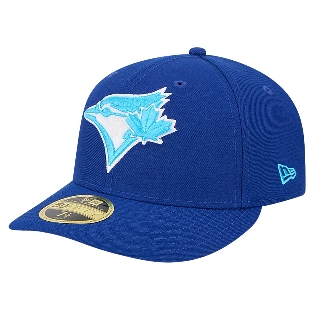 Casquette ajustée 59FIFTY Low Profile Royal Toronto Blue Jays New Era pour hommes