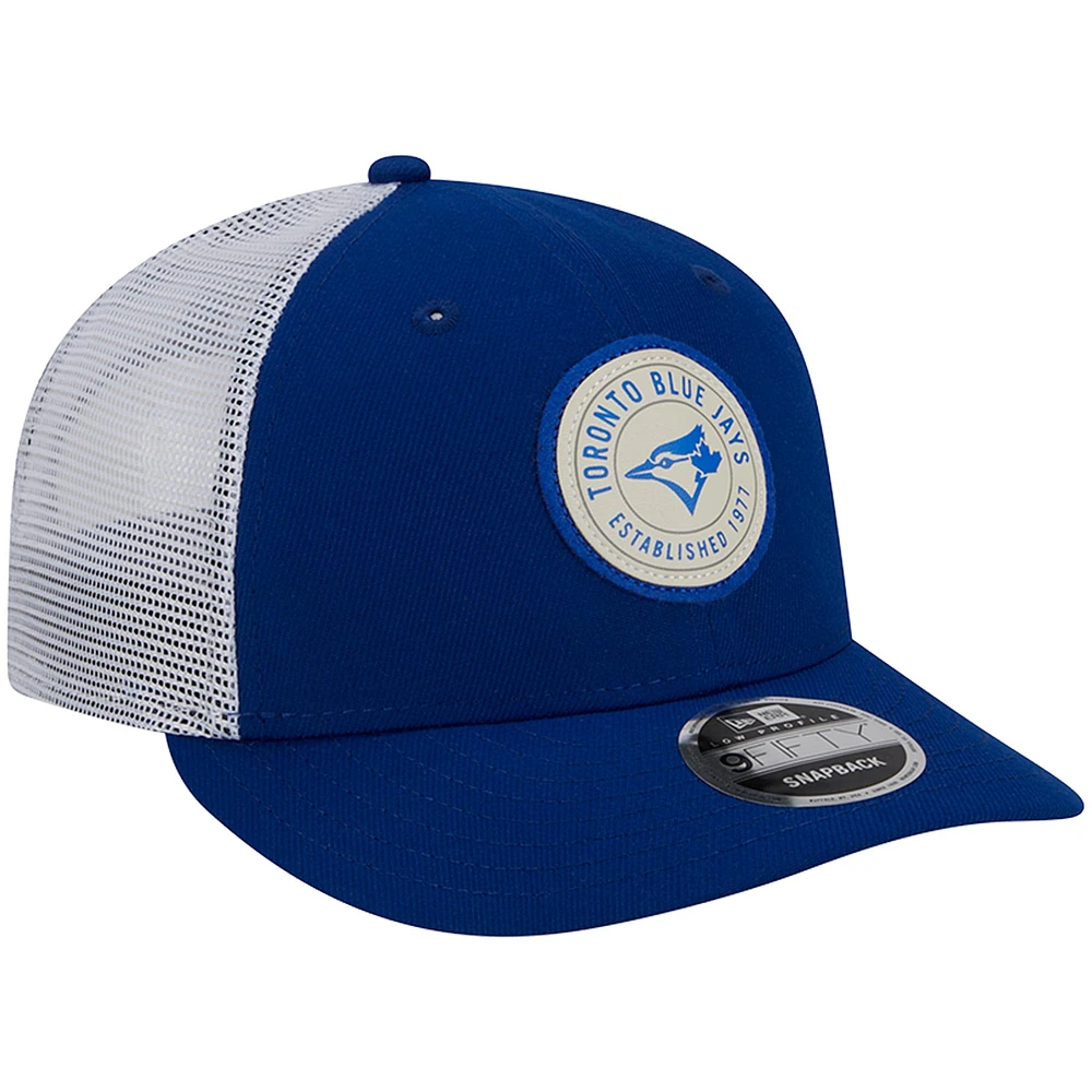 Casquette ajustable 9FIFTY Circle Trucker des Blue Jays de Toronto Royal New Era pour homme