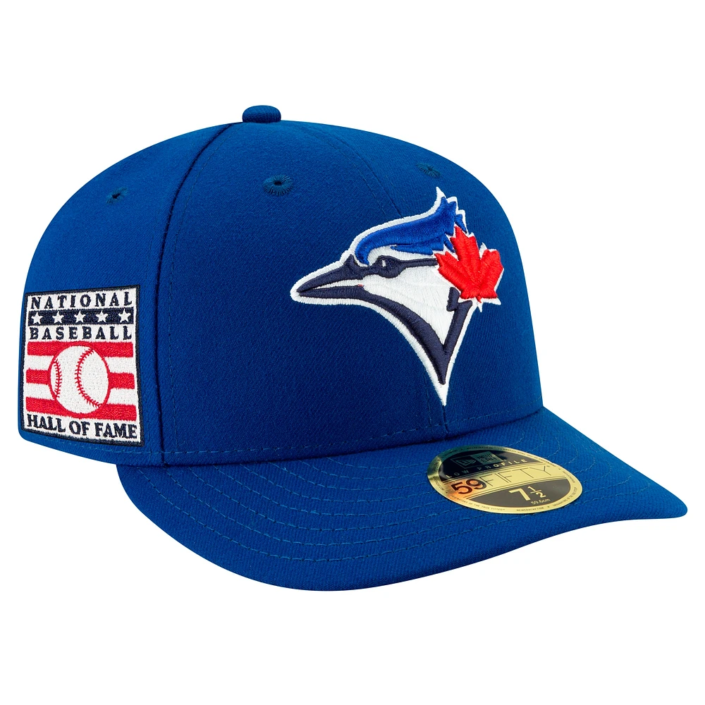 Casquette ajustée 59FIFTY à profil bas du Temple de la renommée baseball national des Blue Jays Toronto New Era pour hommes