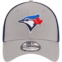 Casquette flexible 39THIRTY Pipe Royal Toronto Blue Jays New Era pour hommes