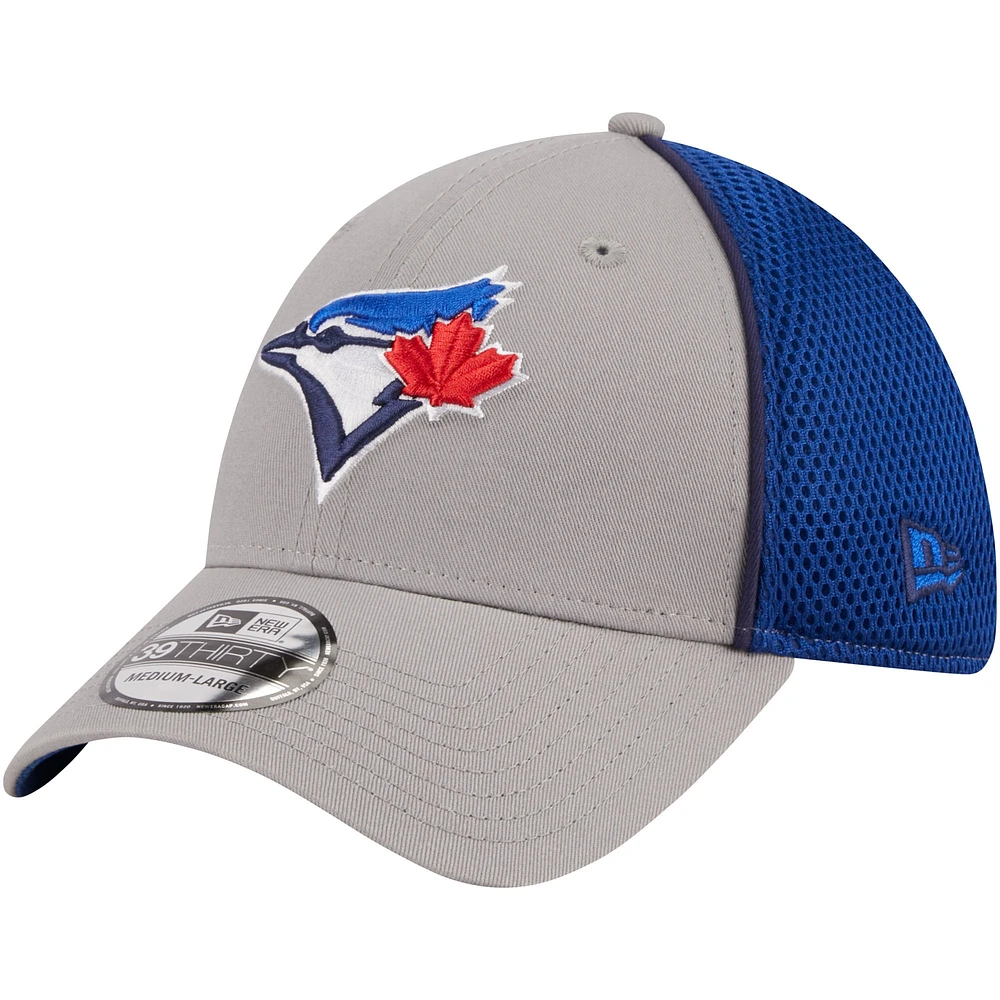 Casquette flexible 39THIRTY Pipe Royal Toronto Blue Jays New Era pour hommes