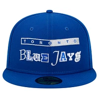 Casquette ajustée Ransom 59FIFTY Royal Toronto Blue Jays de New Era pour homme