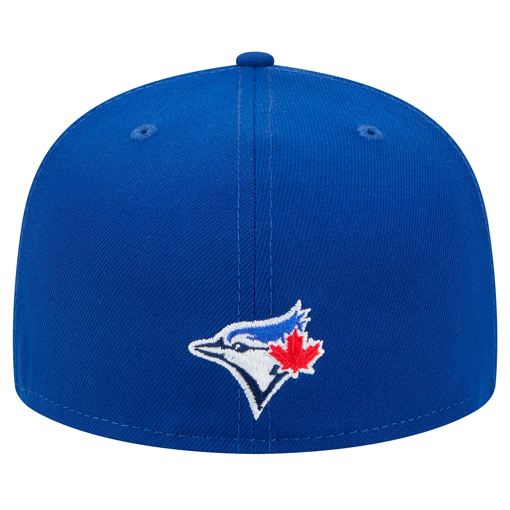 Casquette ajustée Ransom 59FIFTY Royal Toronto Blue Jays de New Era pour homme