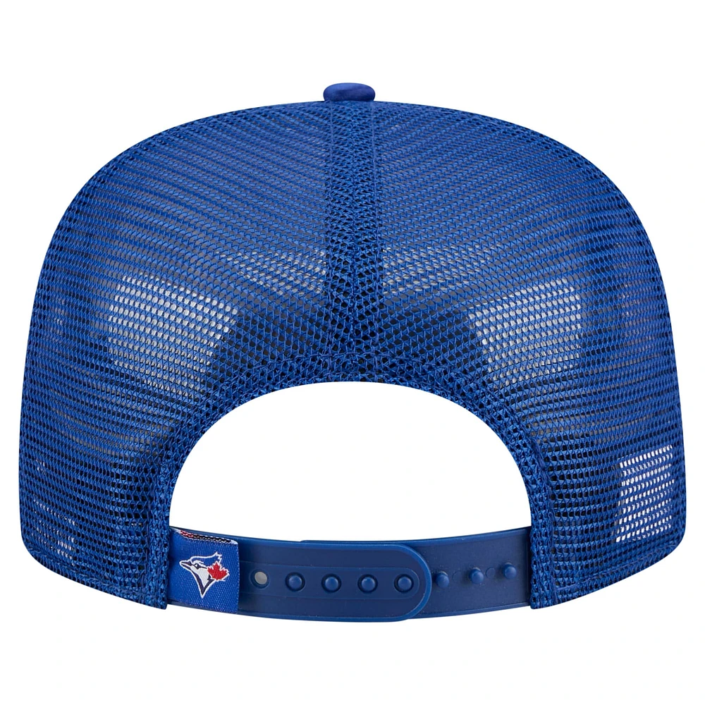 Men's New Era Royal Toronto Blue Jays Retro Satin Script Golfer Adjustable Hat