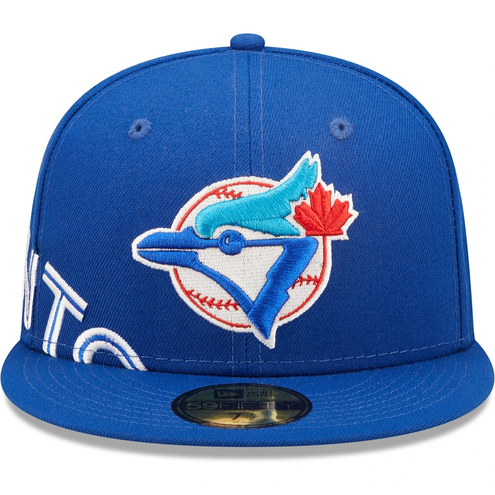 Casquette ajustée Sidesplit 59FIFTY des Blue Jays de Toronto Royal New Era pour homme