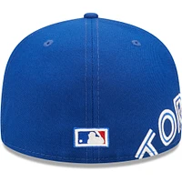 Casquette ajustée Sidesplit 59FIFTY des Blue Jays de Toronto Royal New Era pour homme