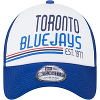 Casquette ajustable 9FORTY Stacked 9FORTY des Blue Jays de Toronto New Era pour hommes