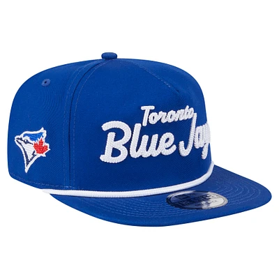 Men's New Era Royal Toronto Blue Jays Team Text Golfer Snapback Hat