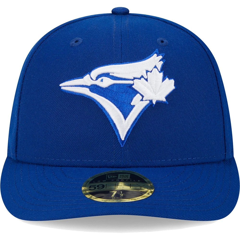 Men's New Era  Royal Toronto Blue Jays White Logo Low Profile 59FIFTY Fitted Hat