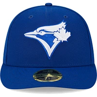Men's New Era  Royal Toronto Blue Jays White Logo Low Profile 59FIFTY Fitted Hat
