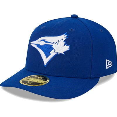 Men's New Era  Royal Toronto Blue Jays White Logo Low Profile 59FIFTY Fitted Hat