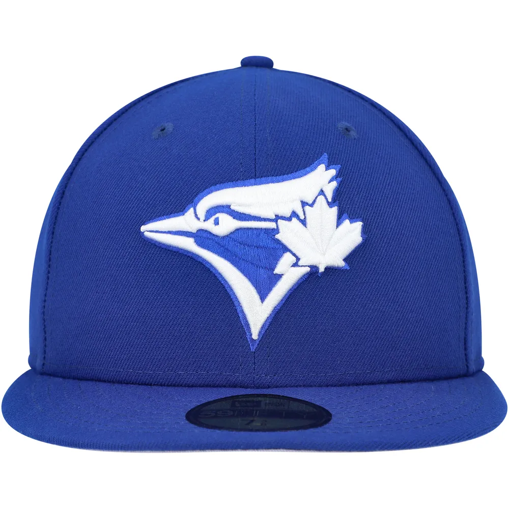 Casquette ajustée 59FIFTY blanche avec logo des Blue Jays de Toronto New Era pour homme