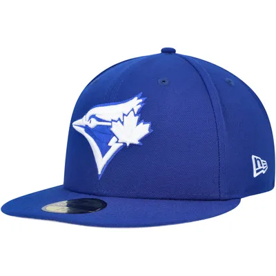 Casquette ajustée 59FIFTY blanche avec logo des Blue Jays de Toronto New Era pour homme