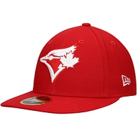 Men's New Era Scarlet Toronto Blue Jays Low Profile 59FIFTY Fitted Hat