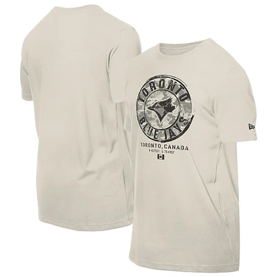 T-shirt New Era Stone pour homme, Journée des forces armées 2025 Blue Jays de Toronto