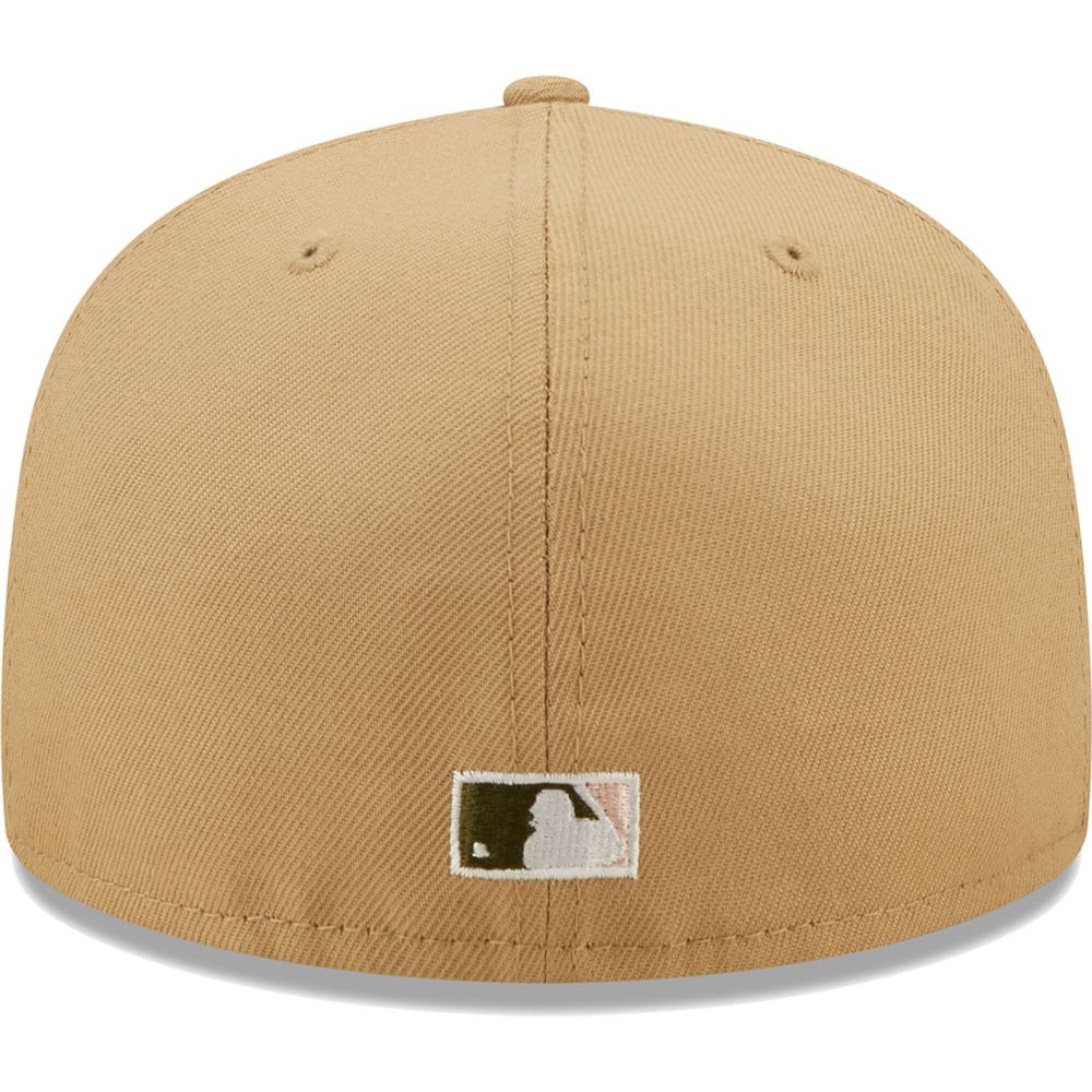 Men's Fanatics Branded Khaki/Brown Toronto Blue Jays Side Patch Snapback Hat