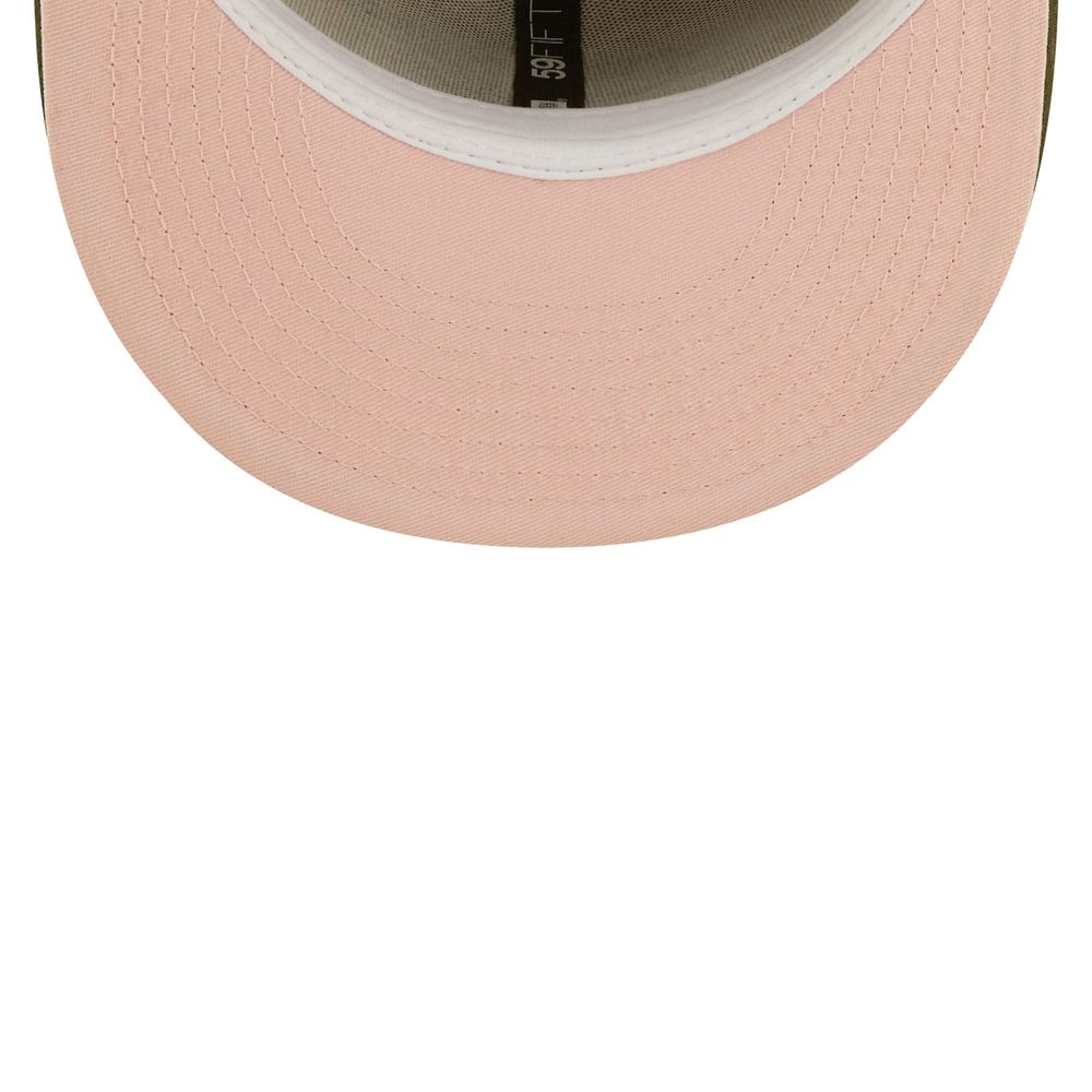 New Era Men's New Era Khaki/Olive New York Yankees Pink Undervisor