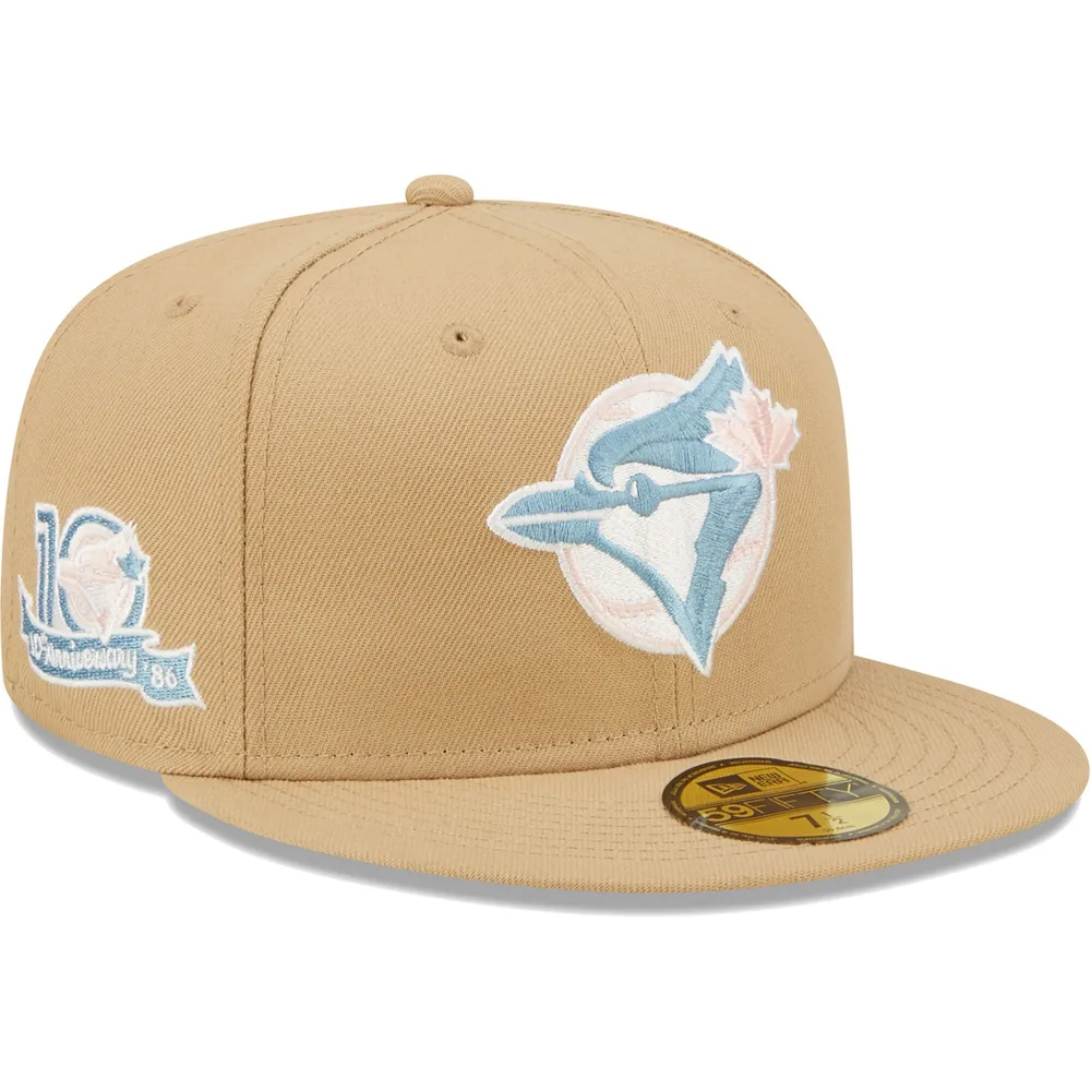 Lids Toronto Blue Jays New Era 10th Anniversary Sky Undervisor 59FIFTY Fitted  Hat - Tan