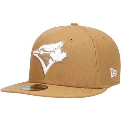 New Era Men's New Era Tan/Olive Toronto Blue Jays Cooperstown Collection  Pink Undervisor - 59FIFTY Fitted Hat