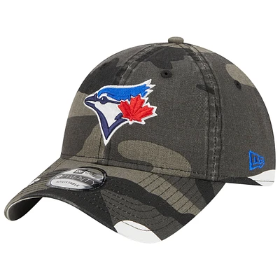 Casquette ajustable 9TWENTY des Blue Jays de Toronto New Era pour homme avec motif camouflage foncé