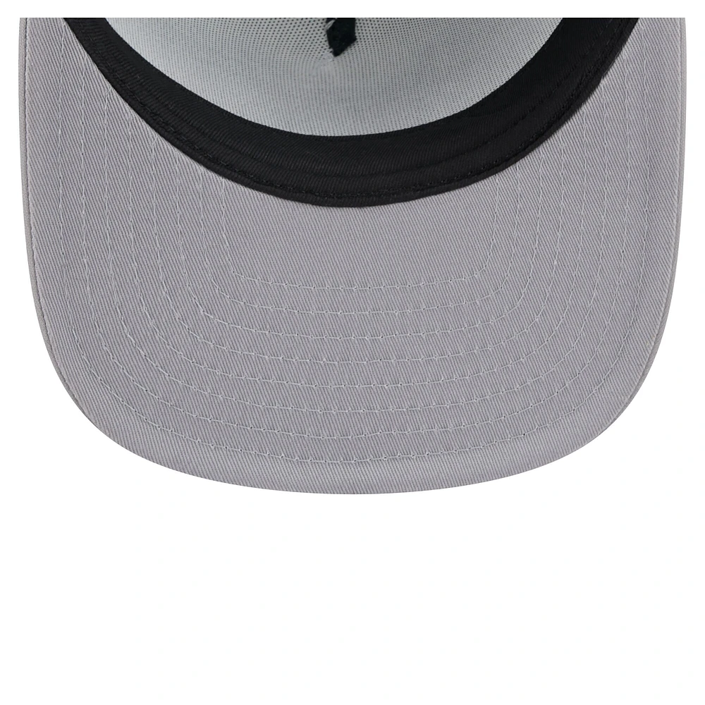 Men's New Era White/Gray Toronto Blue Jays Retro Script Trucker 9FIFTY Snapback Hat