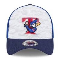 Men's New Era White/Navy Toronto Blue Jays 2025 MLB Clubhouse 39THIRTY Flex Hat