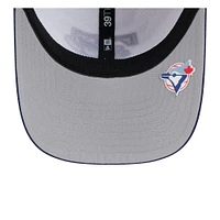Men's New Era White/Navy Toronto Blue Jays 2025 MLB Clubhouse 39THIRTY Flex Hat
