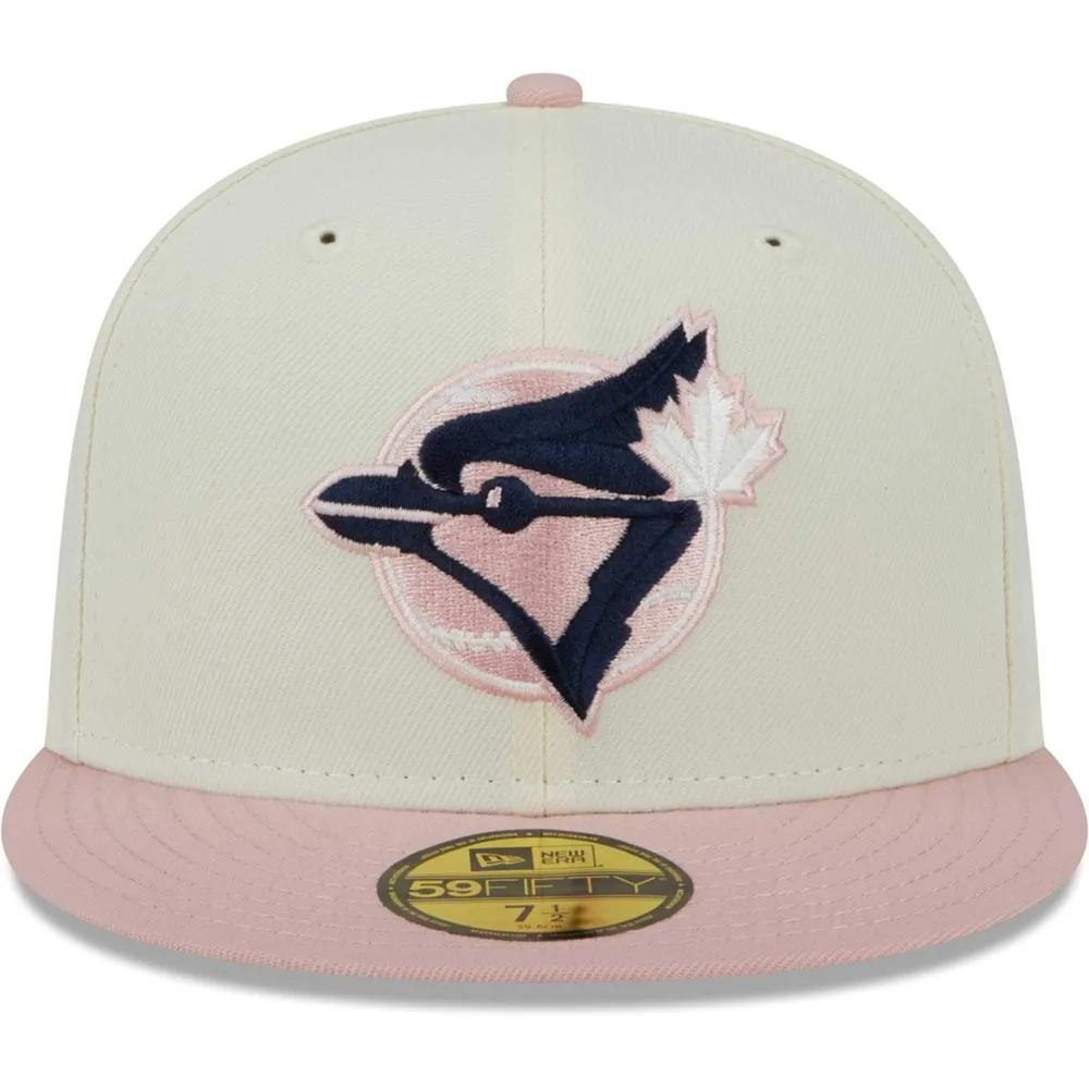 Men's New Era White/Pink York Yankees Chrome Rogue 59FIFTY Fitted Hat